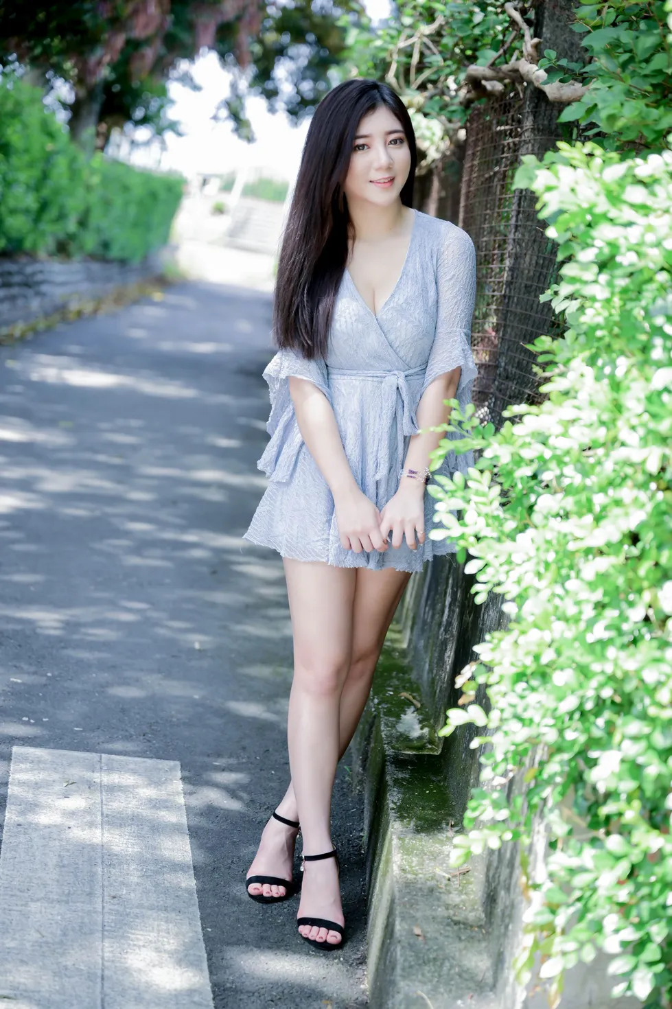 [Mzsock] NO.211 Lele dress with cool legs and high legs street photography#[71P]-52