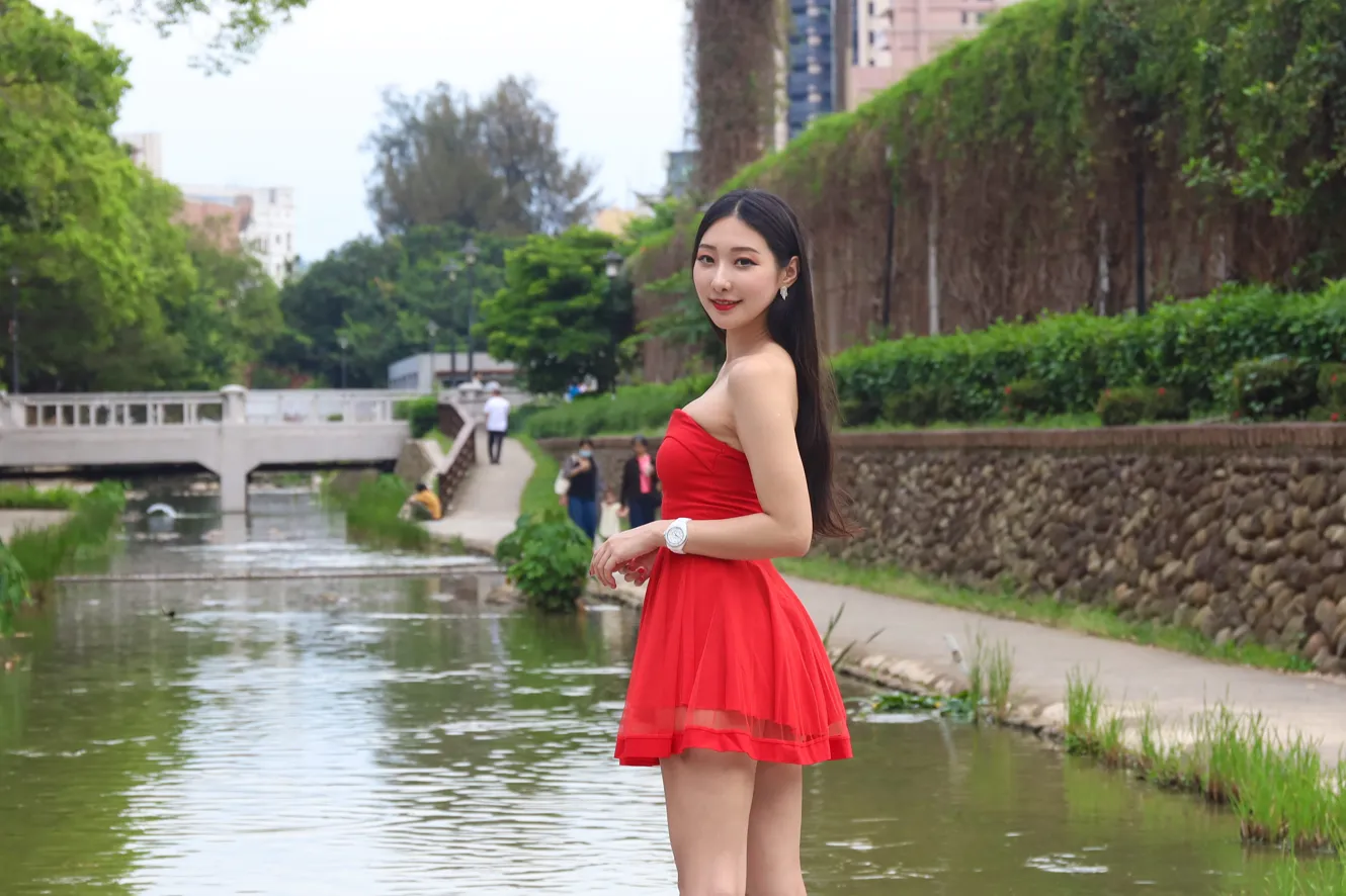 [Mzsock] NO.132 Wu Caijie’s small dress with high legs and beautiful legs street photography#[49P]-31